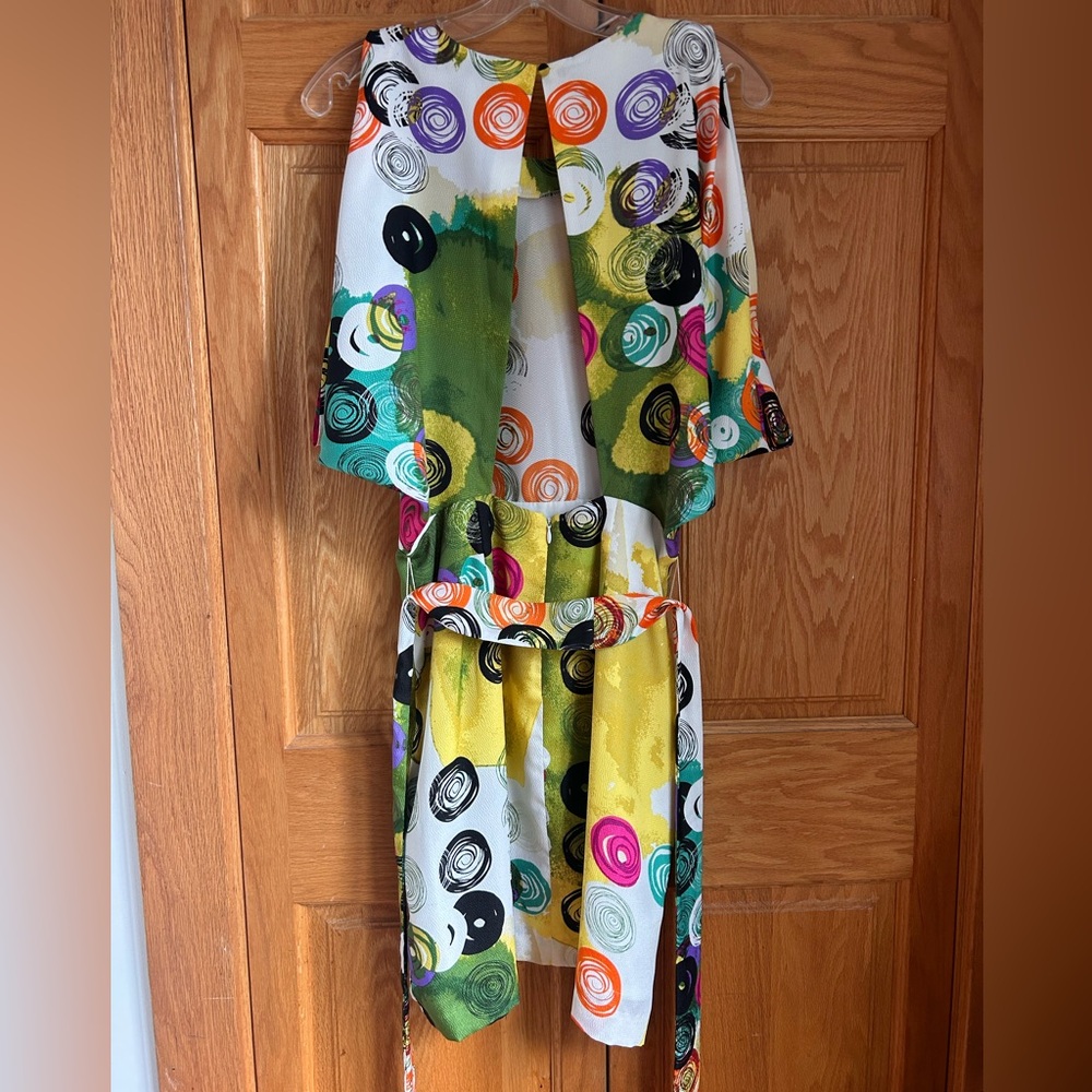 Colorful Abstract Patterned Dress - Picture 4 of 8
